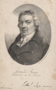 Edouard Jenner, litografia autorstwa Comte Charles Philibert de Lasteyrie, 1824 r.